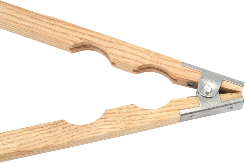 TAURISH Wood Ring Holder Hand Clamp 8-Inch Wooden Grinding Handle for Jewellery Making, Lightweight Tool with Metal Hinged Spring - Professional Quality for Polishing and Grinding Rings - Image 3
